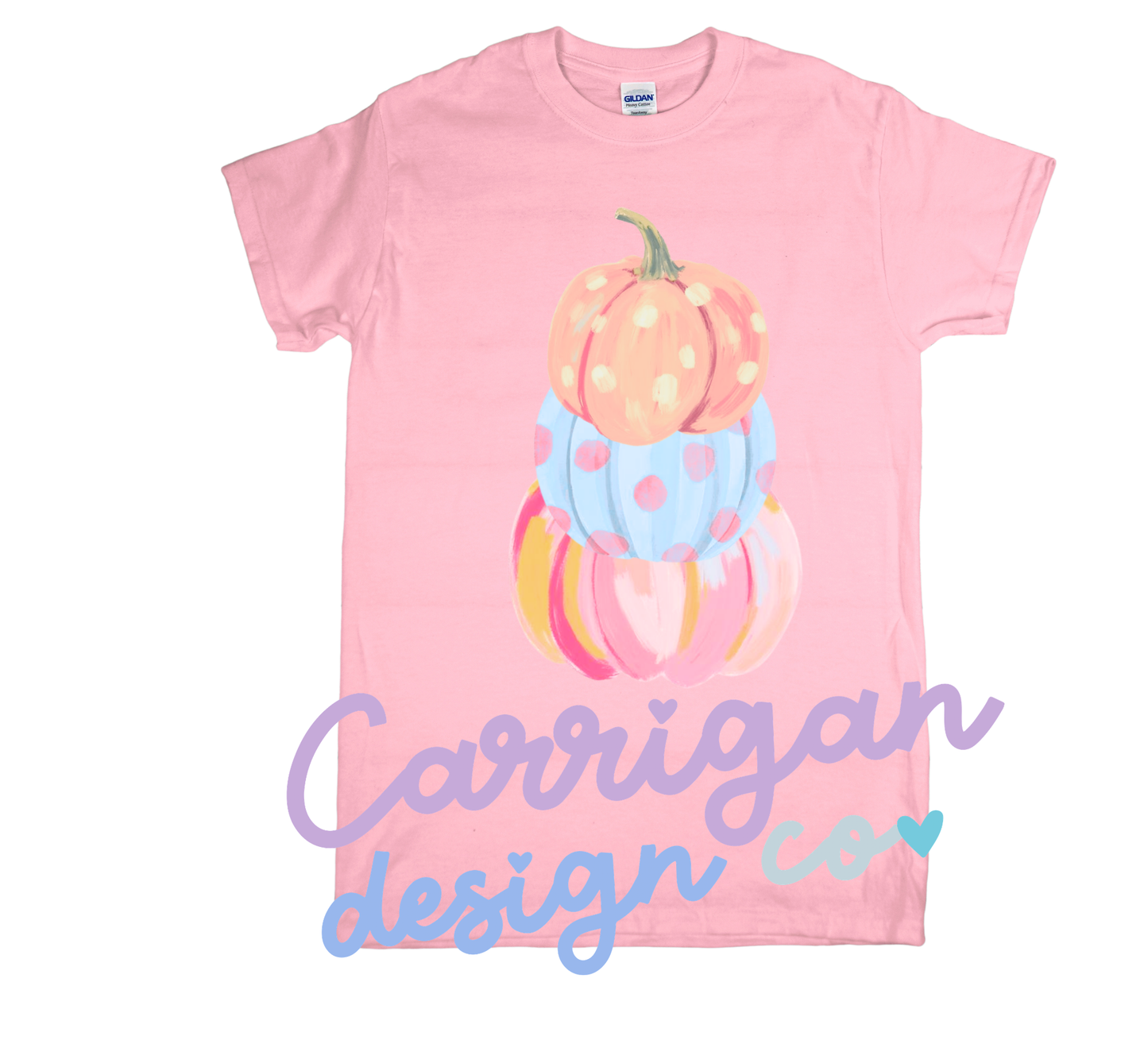 Watercolor Pumpkin Trio Tee (PREORDER ETA 10 DAYS)
