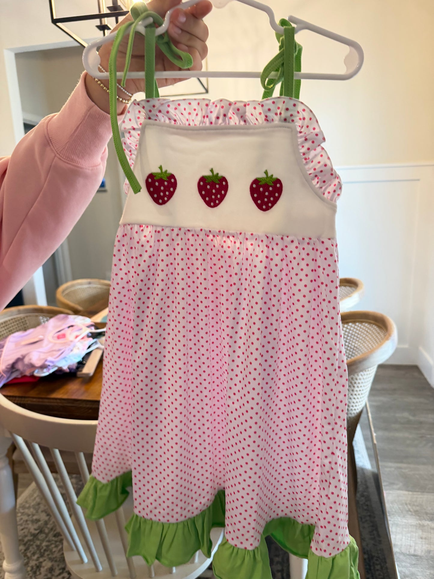 CONSIGNMENT ITEM: Strawberry Dress Size 5/6 (NWT)