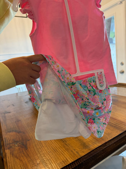 CONSIGNMENT ITEM: Floral Bow Short Set SIZE 5/6 (EUC)