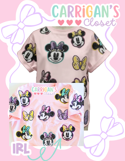 READY TO SHIP Adult Sequin Mouse Top