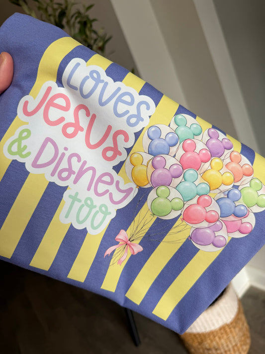 Loves Jesus and Disney Too Tee (PREORDER ETA 10 DAYS)