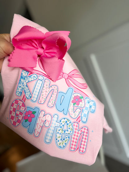 Floral Bow Grade Tee  (PREORDER ETA 10 DAYS)