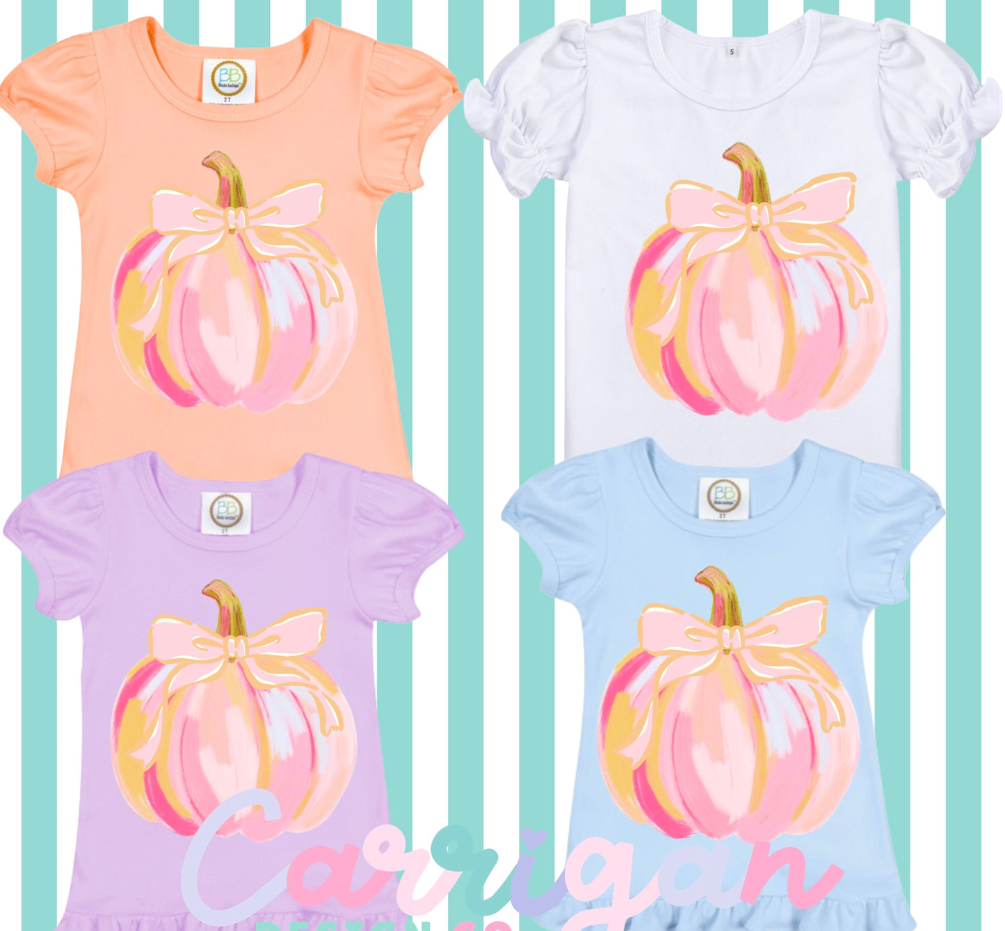 Watercolor Pumpkin Ruffle Top  (PREORDER ETA 10 DAYS)