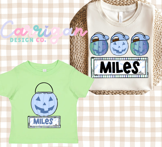 Blue Pumpkin Tee -Boy  (PREORDER ETA 10 DAYS)