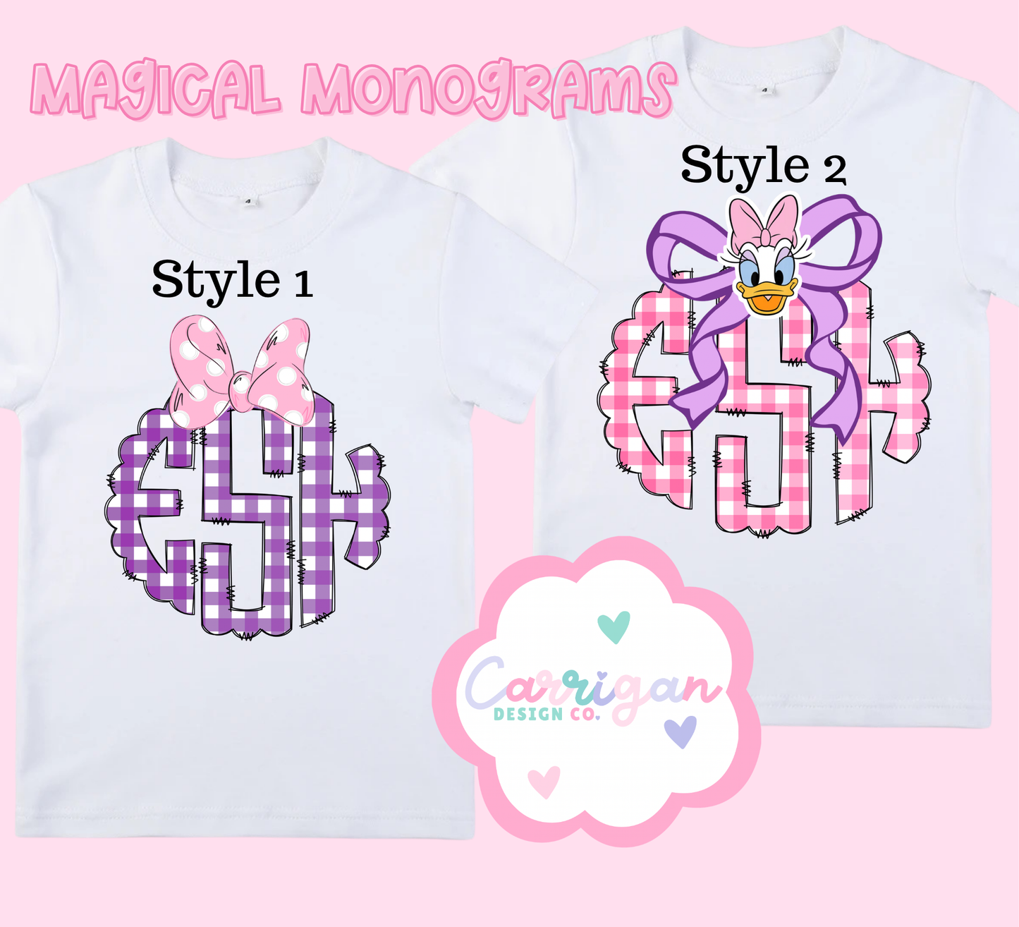 Magical Monogram Tee  (PREORDER ETA 10 DAYS)
